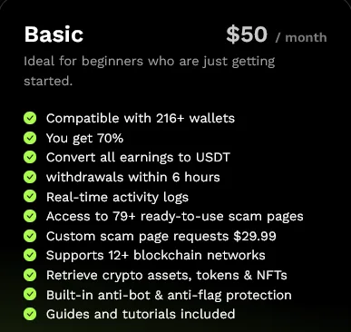 Exogator - The Ultimate Crypto Drainer (BASIC 1 MONTH)